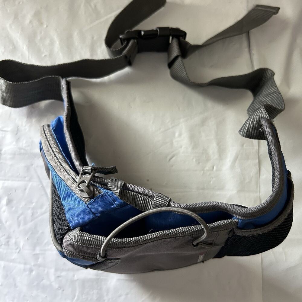 Outdoor Poducts belt bag with Water Bottle / Fanny Pack Blue/Grey Camping - Picture 12 of 15